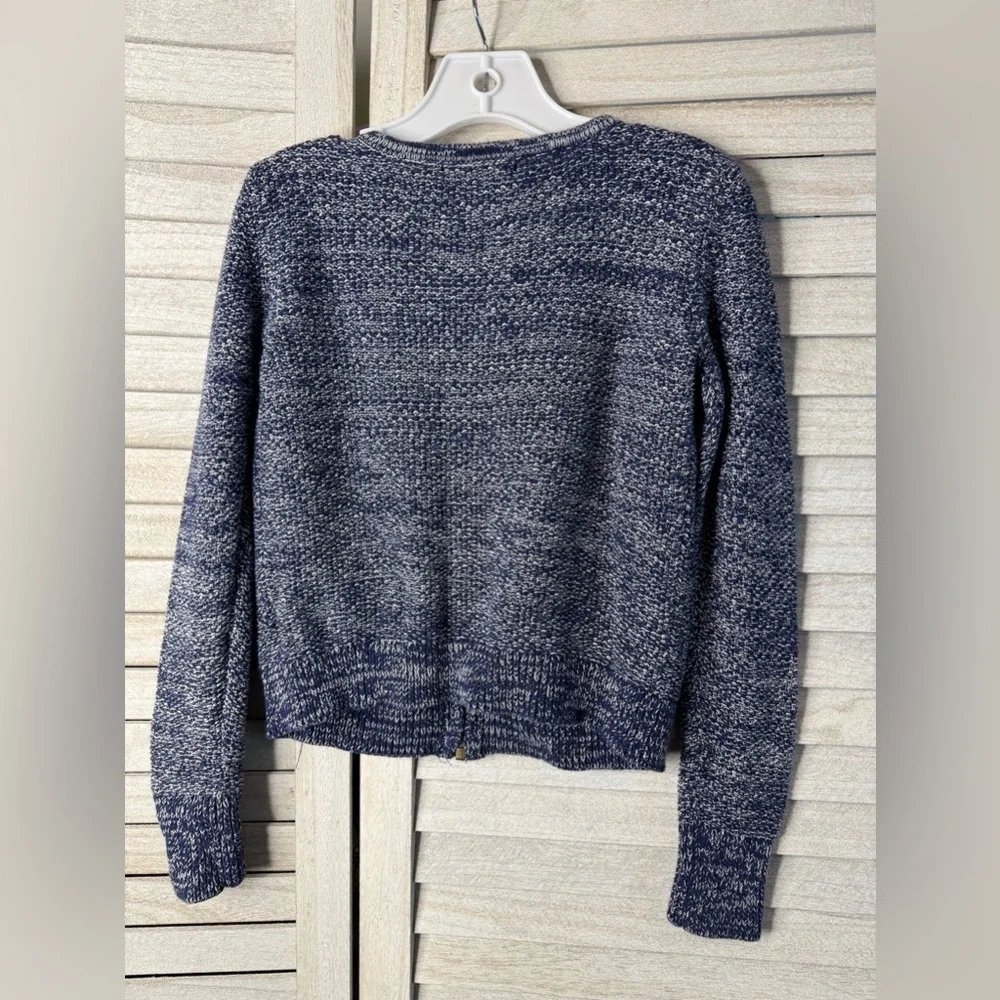 Gap Kids. Blue & White Knit Zip-Up Sweater. Size Small. Great Condition